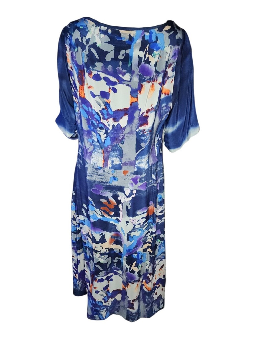 Anthropologie Collique Floral Silk Midi Dress, Womens 12 - Picture 4 of 7